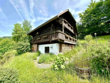 Idyllische Almhütte mit eigener Sauna auf 1.200 Meter Seehöhe mit atemberaubendem Weitblick auf die Koralm in wunderschöner Lage nahe dem Kärntner Klopeiner See, 9112 Griffen, Haus