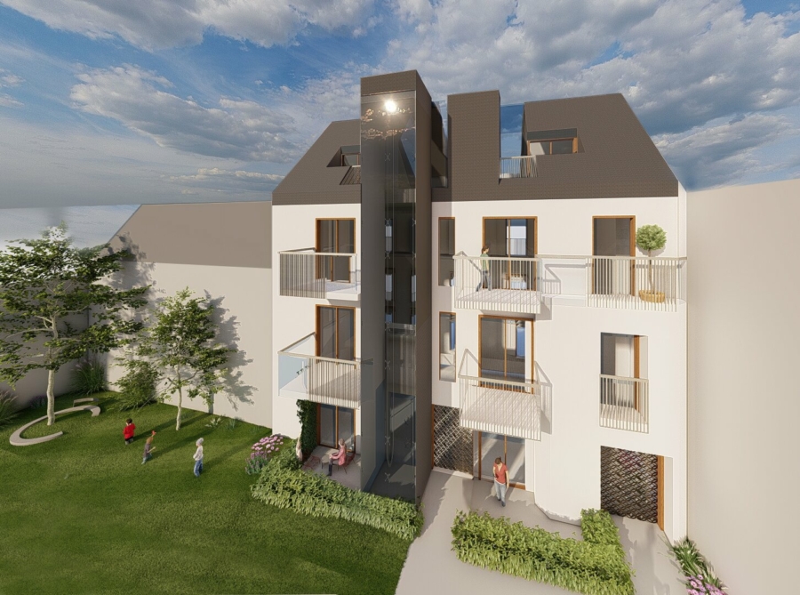 Rechtskräftig baugenehmigt - 4-geschossiges Zinshaus mit 7 Wohneinheiten in zentraler Stadtlage - Bild