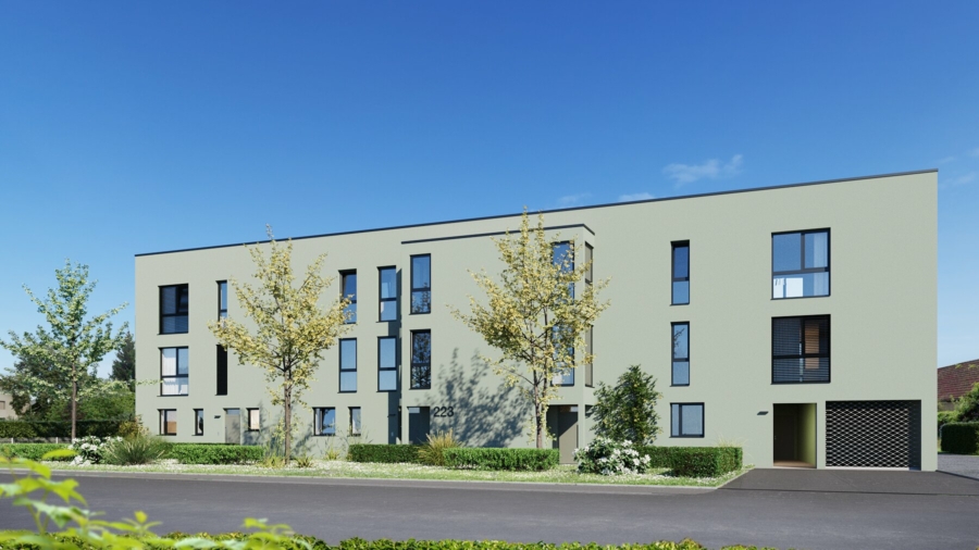 Rechtskräftig baugenehmigt - modernes Wohnprojekt mit 12 Wohneinheiten und 13 KFZ-Tiefgaragenabstellplätzen - Bild