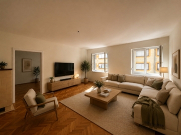 Helle 3-Zimmer-Wohnung mit Balkon mit Blick ins Grüne im hippen Grazer Bezirk Lend, 8020 Graz, Wohnung