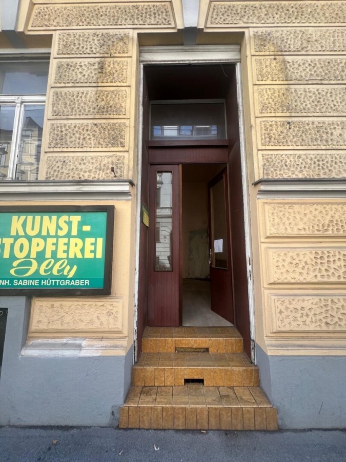 Wohnungseigentumspaket - Gewerbefläche und kleine Wohnung mit Balkon in sehr guter Lage in der Steyrergasse nahe der Grazer Innenstadt zu Verkaufen - bestandsfrei - Bild