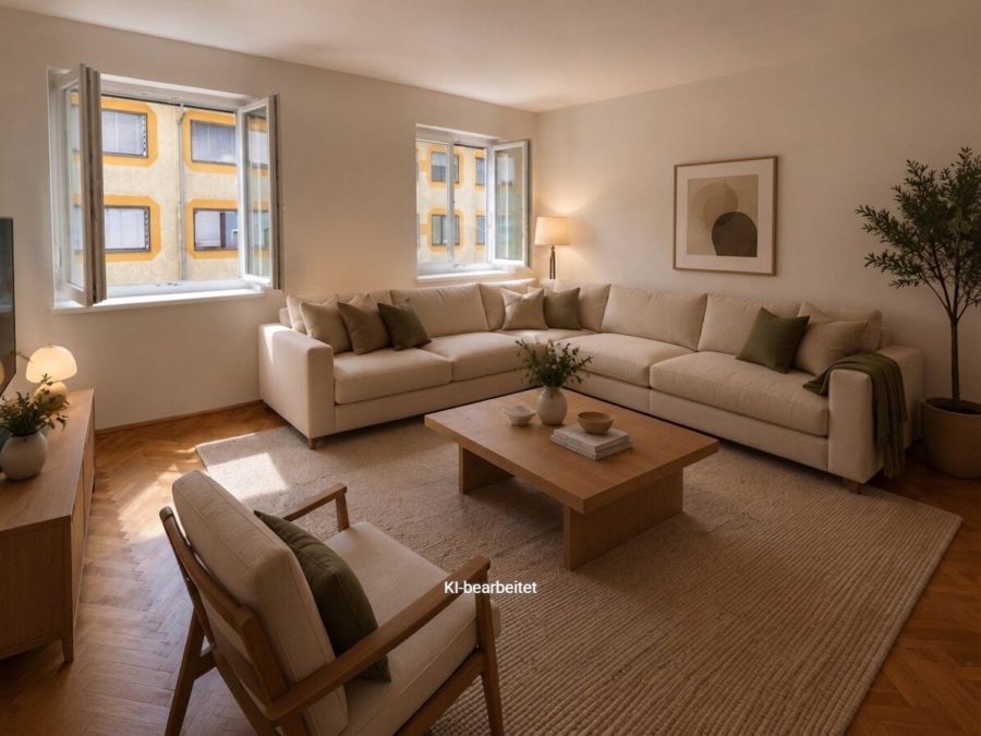 Sonnige 3-Zimmer-Wohnung mit Balkon mit Blick ins Grüne im hippen Grazer Bezirk Lend - Bild